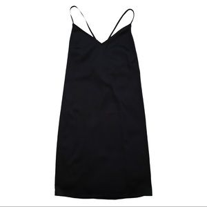 LIKE NEW | Satin back-tie slip dress